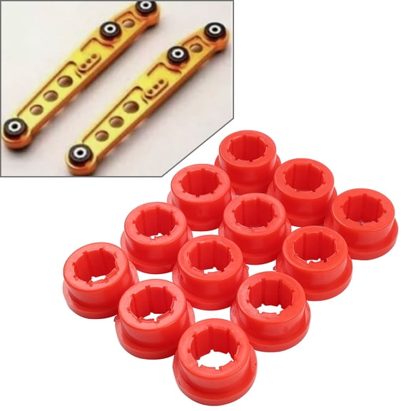 NS 12 Pcs Lower Control Arm Bushings Rear Camber Kit Polyurethane Red For Skunk2 all rear camber kit