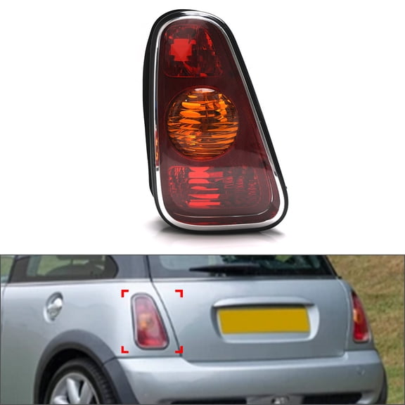 NS 1Pc 63216935783 Brake Lamp Assembly Rear Tail Light ABS + PC Red and Yellow For BMW For MINI COOPER Hatchback R50 R52 R53 2001-2006