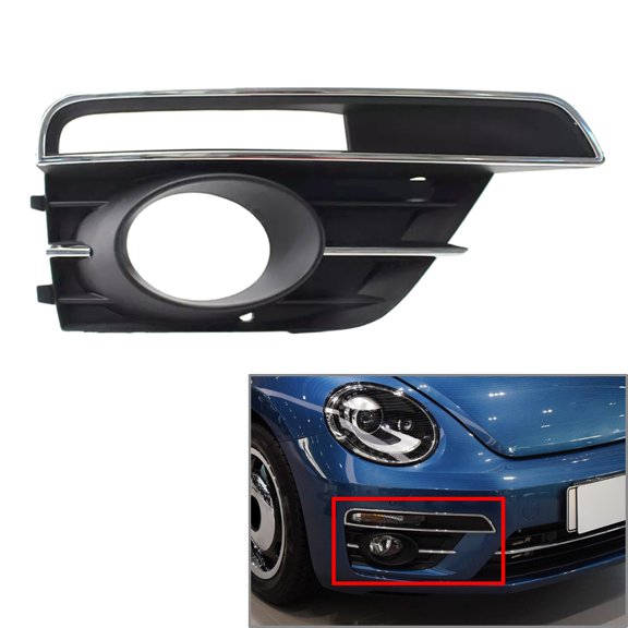 NS 1Pc Fog Light Cover Right Fog Light Frame Fog Light Trim Fog Light Bezel Right for Beetle 2016-2019