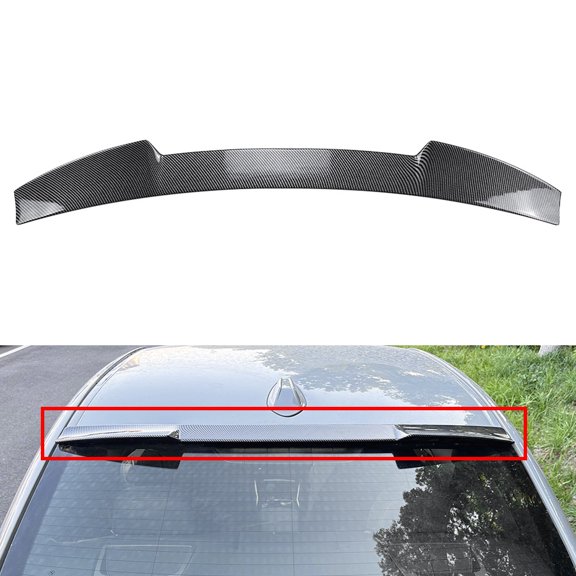 NS 1Pc Rear Roof Spoiler Wing Carbon Fiber Black Tail Wing Rear Roof Rear Roof Spoiler Lip Rear Roof Spoiler Carbon Fiber Black For BMW G42 2 Series 2 Door Coupe Only 2022-2024