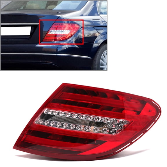 NS 1Pc Tail Light Right Rear Brake Lamp Tail Light Assembly Tail Lights Right for C Class C250 Base 2012-2015