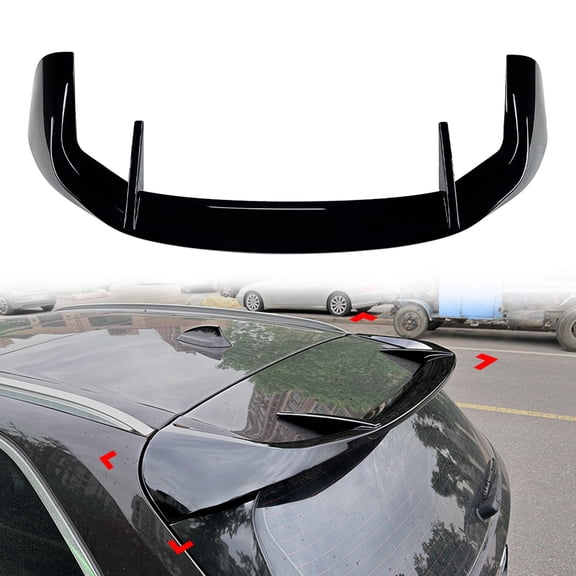 NS 1pcs Rear Window Roof Spoiler Top Lip Wing ABS Glossy Black for X5 F15M Sport 14-18 Aut