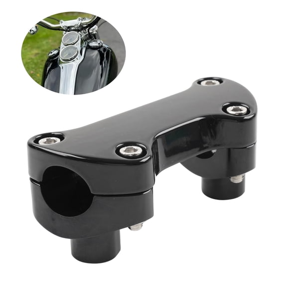 NS 2 Pcs Top Clamp 2" Handlebar Riser Aluminium B for models with 1" (at the center) handlebars