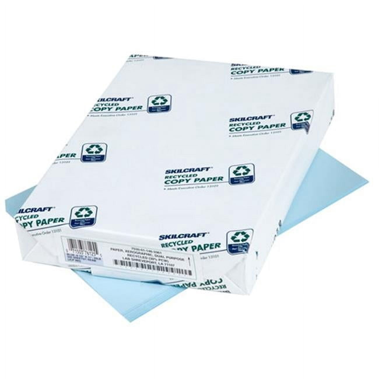 NS  20 lbs Copy Paper Blue - 8.5 x 11 in. - 5000 Sheets Box