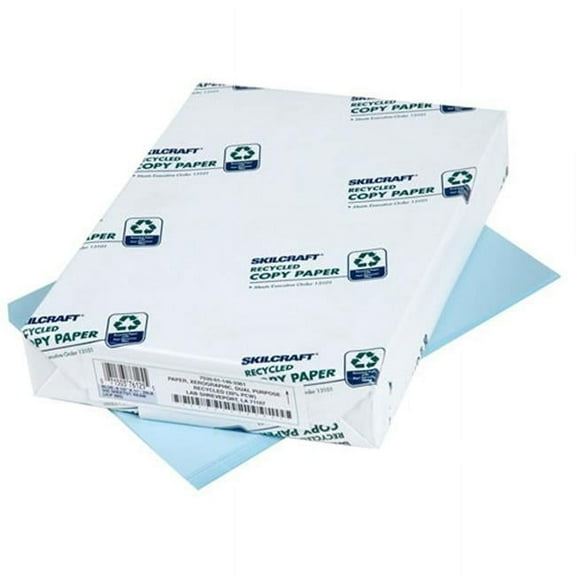NS 20 lbs Copy Paper Blue - 8.5 x 11 in. - 5000 Sheets Box