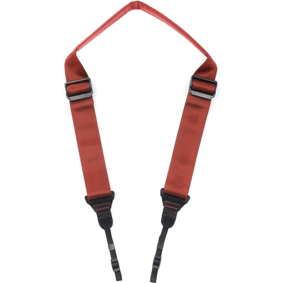 Movo Photo NS-203 Nylon-Webbed Shoulder/Sling Camera Strap with Anti-Fatigue Gel Neck Pad for Cameras & Binoculars, Coral