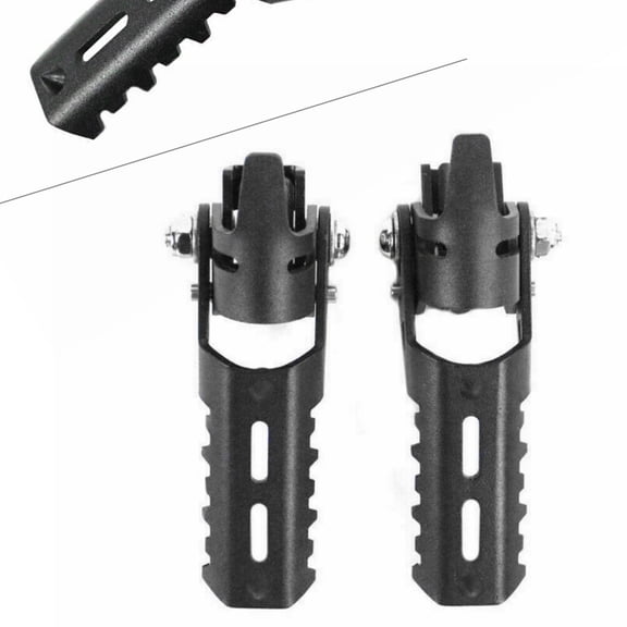 NS 22mm-25mm Highway Foot Pegs for BMW R1200GS Pipes for Tiger Explorer Clamp,Black