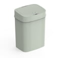 thumbnail image 1 of Nine Stars Automatic Bathroom Trash Can, 3.2 Gallon Plastic Motion Sensor Garbage Bin with Soft Close Lid, Green, 1 of 7