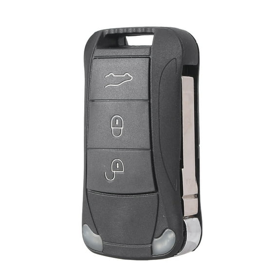 NS 3 Buttons Keyless Entry Remote Control Key Fob Shell Case Replacement for Porsche Cayenne 2003-2011