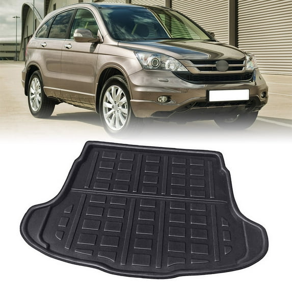 NS 3D Modeling Waterproof Rear Cargo Tray Trunk Floor Mat All Weather Guard Protector for CR-V 3rd Gen RE1-RE5 2007 2008 2009 2010 2011, Black