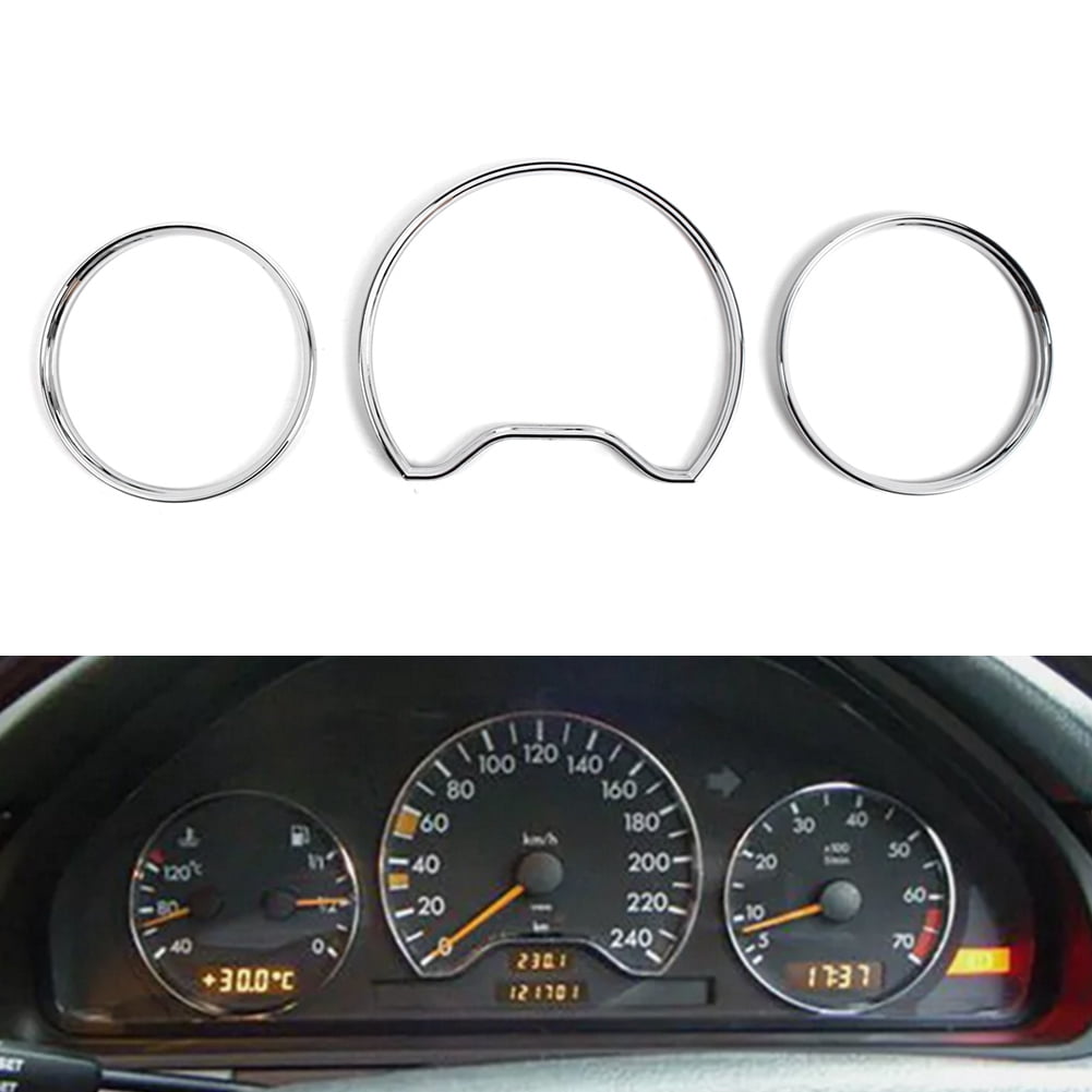 NS 3Pc Speedometer Dial Bezel Trim Speedometer Gauge Dial Ring ...