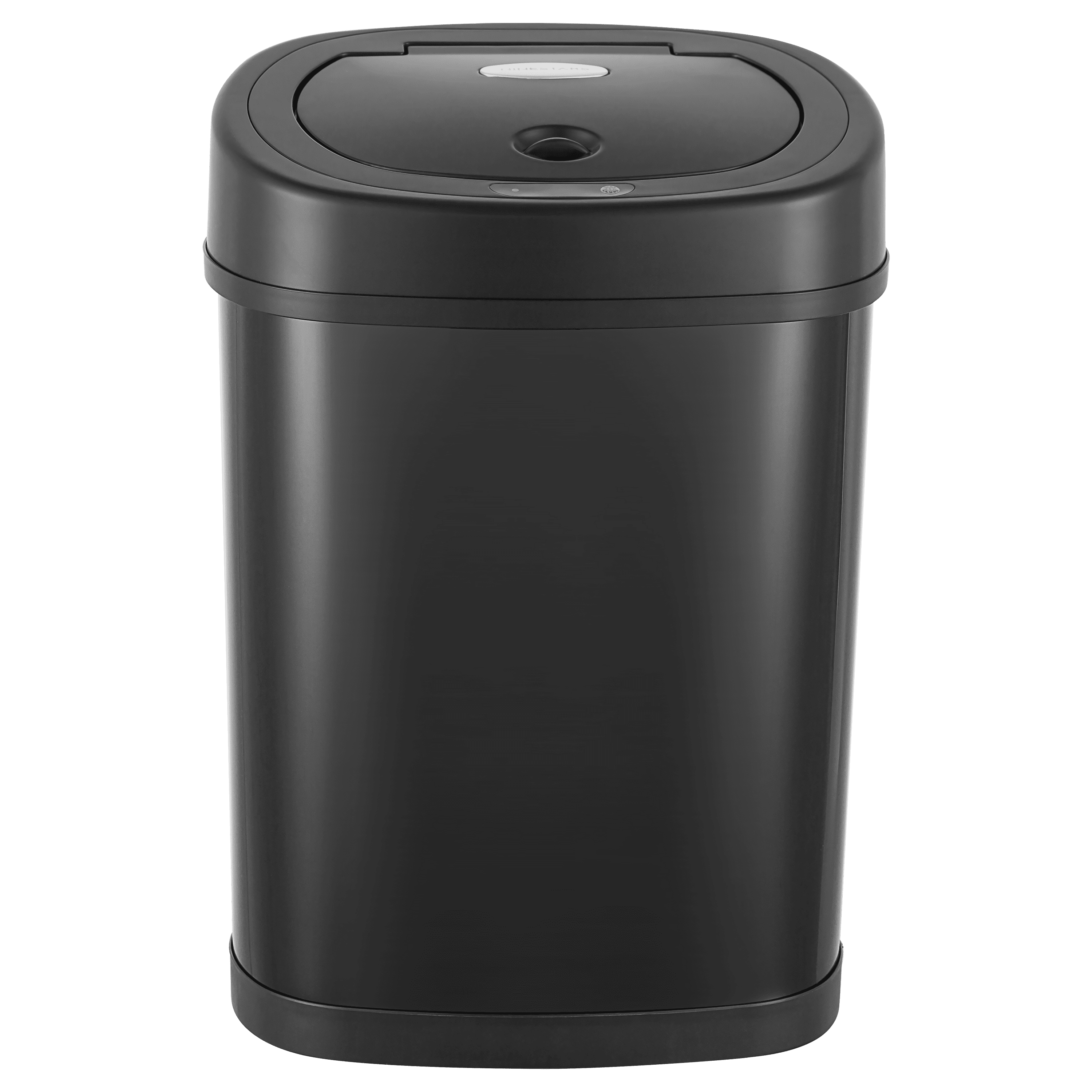 Nine Stars Motion Sensor Automatic Bathroom Trash Can, 4-Gallon Stainless Steel, Motion Sensor Hands-Free Soft-Close Lid Garbage Bin, Black