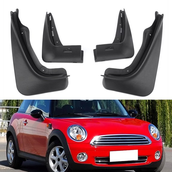 NS 4PCS Auto Car Mud Guard, Splash Mud Flaps Fits 2008-2015 for / Mini One