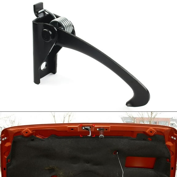 NS 55395654AA Hood Safety Catch Hook, Black Hood Safety Catch Latch Hood Pins for Wrangler JK 3.6L 3.8L 2007-2017