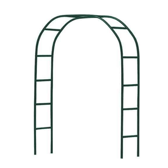 NS 7.9Ft Metal Garden Arch Army Green Garden Arbor for Climbing Plant Outdoor Wedding Party