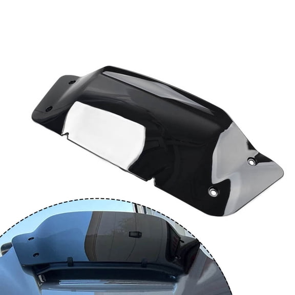 NS 7" Wave Windscreen Windshield Wind Splitter PC Black for CVO Street Glide FLHXSE 2023-2024 Motorbike