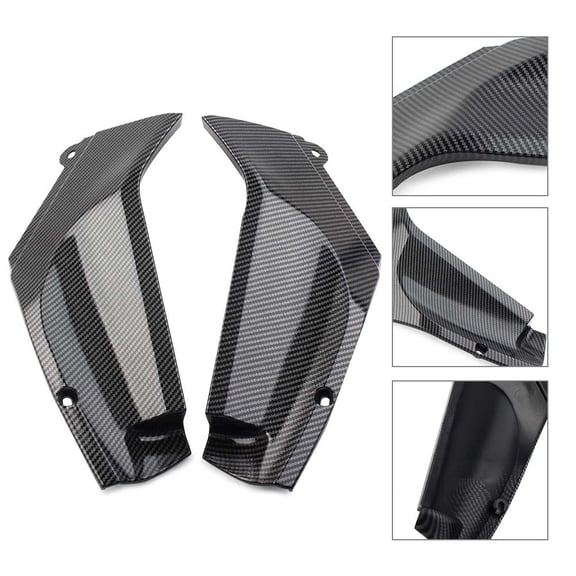 NS A Pair Side Duct Cover Fairing Insert Part for YZF R1 1998 1999 2000 2001, Carbon Fiber Style
