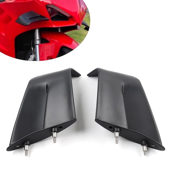 NS Motorcycle Winglets Side Panels Fixed Wings Aerodynamic Fairing Kit Carbon Fiber For DUCATI Panigale V4 V4S V4R 2022-2024