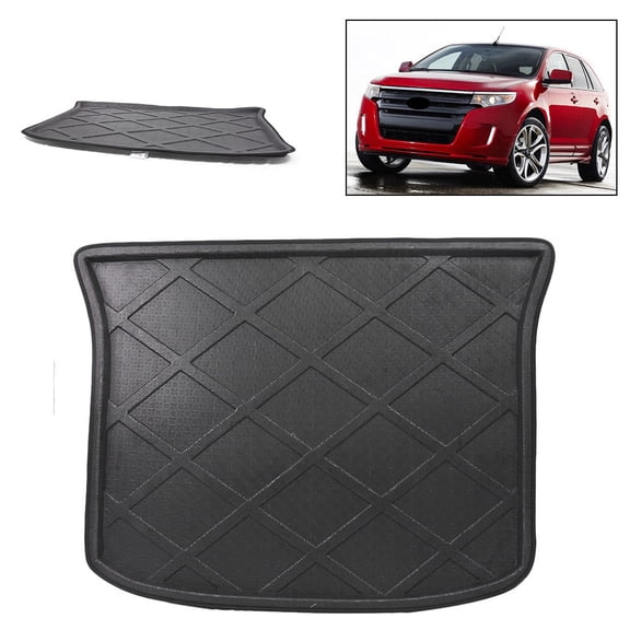 NS All Weather Rear Cargo Liners Trunk Tray Floor Mats Protector Rubber Rear Cargo Area Mat Waterproof Protector Floor Mat For Ford Edge 2009-2012