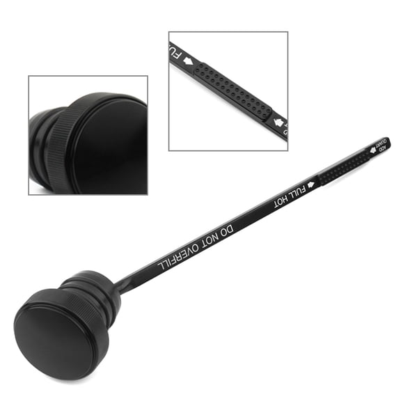 NS Aluminum Tank Oil Guage Level Dipstick Black for Dyna 99-05 Super/Wide Glide Low Rider Motorbike