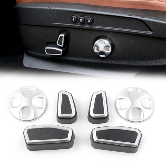 NS Auto Inner Seat Adjustment Button Trim Cover Interior Accessories Kit for Giulia Stelvio 2017 2018 2019 2020