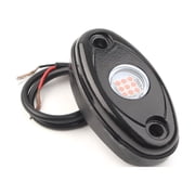 NS Auto RGB LED Rock Lights Neon Trail Rig Lights Underbody Glow Trail Rig Light Waterproof Red 2pcs for Road Truck Car ATV SUV Motorcycle Under Body Glow Light Lamp Trail Fender