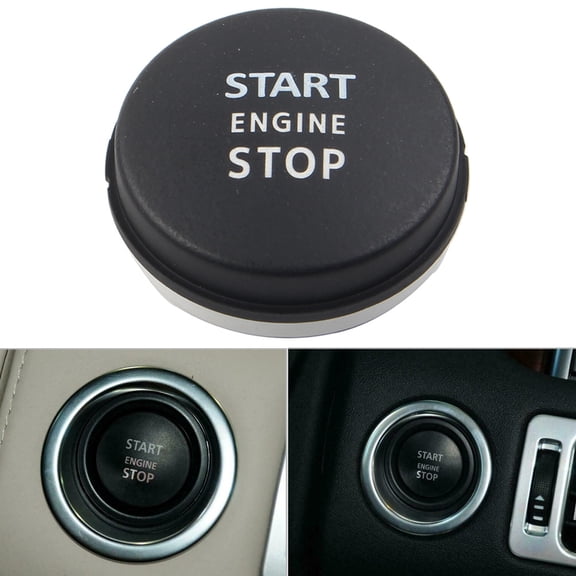 NS Automative Start Stop Switch Push Button Cover Black
