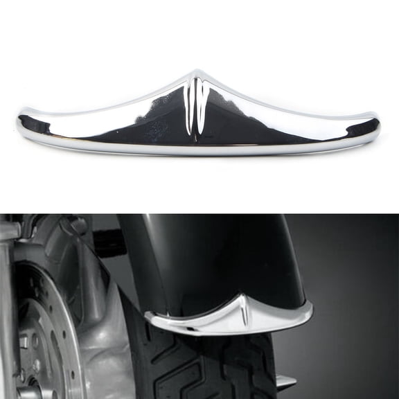 NS Automotive Fender Trim, Rear Fender Accents Leading Front Edge Lip Trim Chrome Plastic For (2004-2005) CVO ELECTRA GLIDE FLHTCSE For (2006-2013) CVO ELECTRA GLIDE ULTRA CLASSIC FLHTCUSE