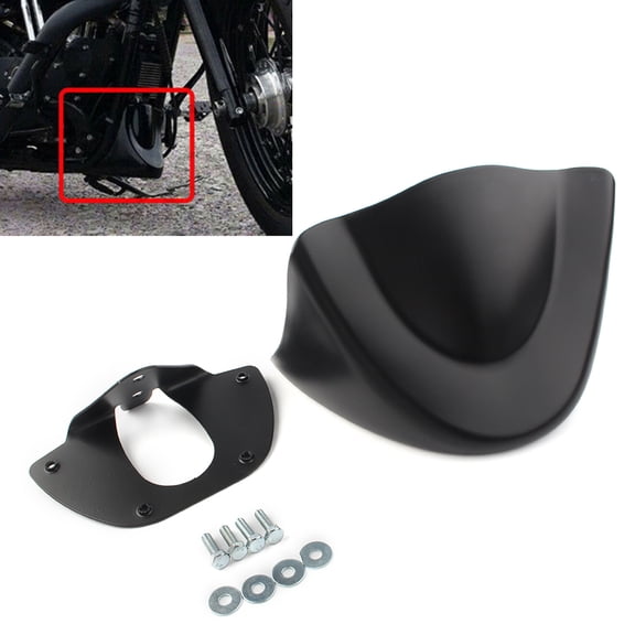 NS Black Front Chin Spoiler Lower Fairing Cover for Dyna FXD FXDB FXDC FXDF FXDL FXDX FXDWG 1999-2005, Matte Black