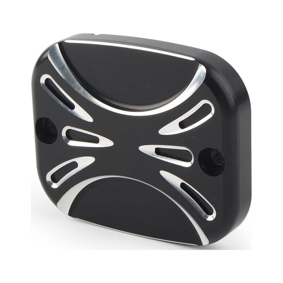NS CNC Front Brake Reservoir Master Cylinder Cover Protector Black for Harley Dyna Electra Glide Road King Ultra Classic Softail FLHR FLHRC FLHTCU FLHXI FLSTNI FLSTSB FLSTSCI FXCW FXCW FXDBI