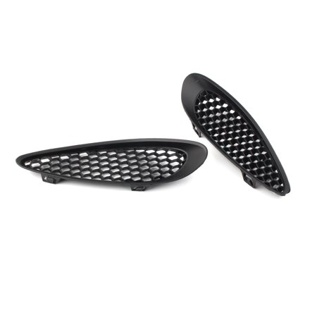 NS Car 1Pair Front Hood Scoop Trim Bezel Grille Grill Kit 68090698AB/68090699AB Replacement for Jeep Grand Cherokee 2012-2019, Black