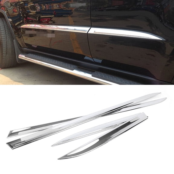 NS Car Chrome ABS Side Door Decor molding Trim Kit for 2014-2018 (4PCS) Replacement for 2014-2018 (4PCS)