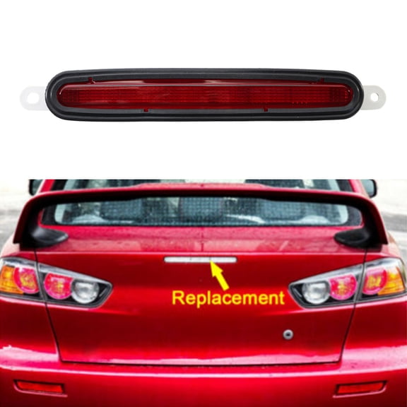 NS Car Rear Trunk High Mount 3rd Third Brake Light Assembly Replacement for MITSUBISHI Lancer / Lancer Evolution / Lancer EX 2008-2016, Galant 2008-2012