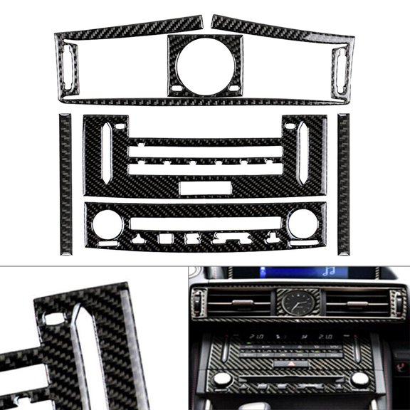 NS Center Console Outlet Vent Trim Decor & CD Panel Frame Cover Trim Decor for IS250 IS350 2014-2018