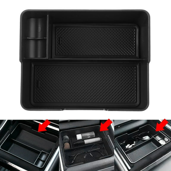 NS Center Console Tray Organizer w/ Coin and Sunglasses Holder For Tesla Model 3 Y 2017-2020