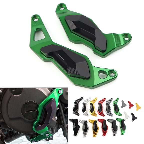 NS Engine Stator Cover Guard Slider Protector for KAWASAKI Ninja 400 2018-23,Green