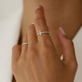 thumbnail image 1 of NS Enterprise Dainty Cross Ring – White Gold (Rhodium) over Sterling Silver – Minimalist Engagement Ring, Promise Ring, Wedding Band for Women – Elegant Christian Jewelry Gift, 1 of 2