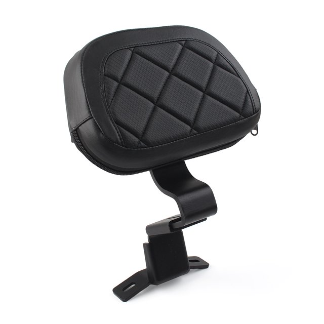 FZHMT Driver Front Backrest Pad For Harley Touring Road Street Glide 2009-2023 – Black Leather