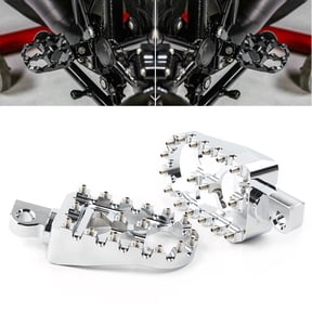 NS Front Foot Rest Motorcycle Front Foot Pegs Footrest Pedal For Harley Dyna For Sportster Iron 883 For Fat boy Bobber Chrome