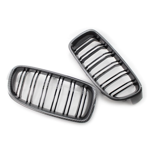 NS Front M3 Style Grill Bumper Kidney Edition Dual Slat Fin Line Grille for BMW 3 Series F30 31 2012-2018