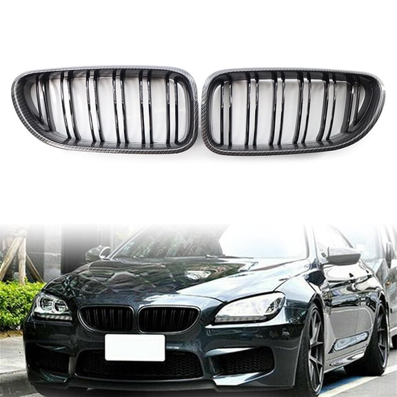 NS Gloss Black Front Kidney Grille Grill for 6-Series F06/F12/F13 640i 650i Coupe/Convertible/Gran Coupe 12-17, 6-Series M6 12-17