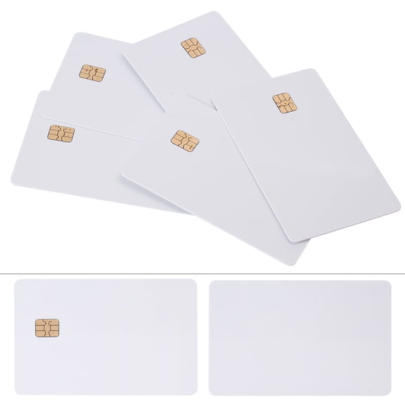NS ISO Chip Blank Smart Contact IC Intelligent Card With SLE4442 White PVC 5pcs