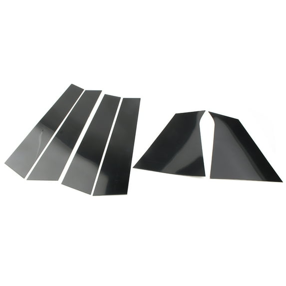 NS L+R Door Trim Pillar Posts Black Piano Cover Fit For Chevrolet Malibu 2016-2023