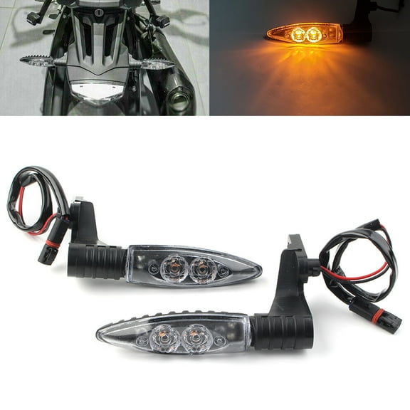 NS LED Amber LED Rear Turning Signal Blinker Light for BMW F800 GS/R/S R1200 Clear