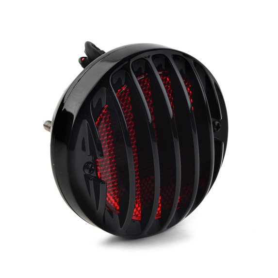 NS LED Brake Lights LED Brake Taillights Motorcycle Rear Tail Light for Harley Bobber Chopper Cruiser, Black