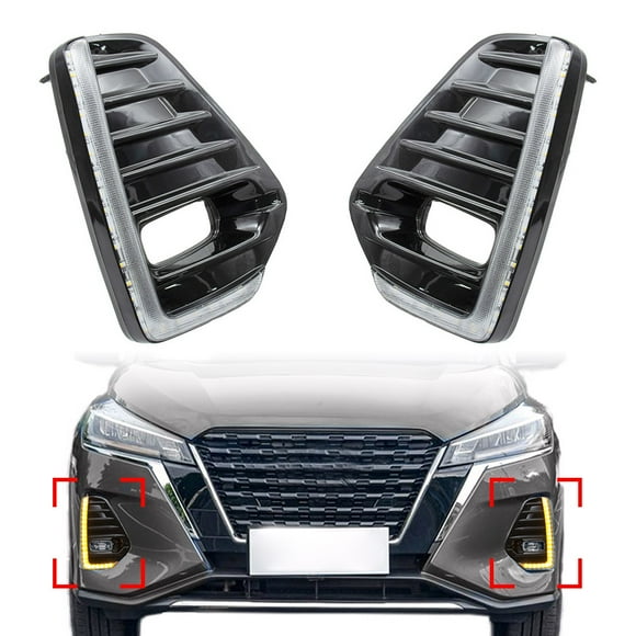 NS LED Daytime Running Light w/ Turn Signal for NISSAN KICKS 2021 Left & Right Set