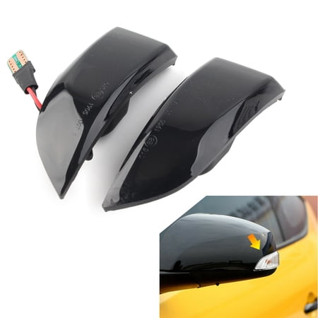 NS LED Side Mirrors, Car Accessories Sequential Dynamic Turn Signal Lights Indicator Smoke Lens For Renault Grand Scenic III, Scenic III, Megane MK3 2008-2016, Fluence 2009-2015(Europe)
