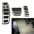 thumbnail image 1 of NS LHD Stainless Steel Car Foot Rest Brake Gas Pedals Cover, Auto Foot Pedal Kit for LR3 LR4 for Sport Only For Left-Hand Drive vehicle, 1 of 10
