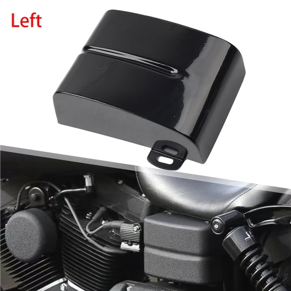 NS Left Fairing Side Panel Battery Cover 1 Pc For Harley Dyna Low Rider, Fat Bob, Switchback 06-17 Iron Gloss Black