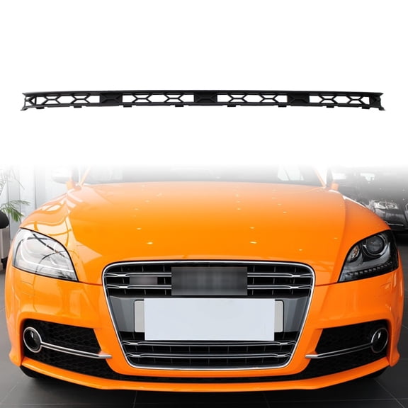 NS Lower Center Grill, Front Bumper Lower Racing Middle Insert Grille Grill Trim Cover for TT MK2 2011-2014